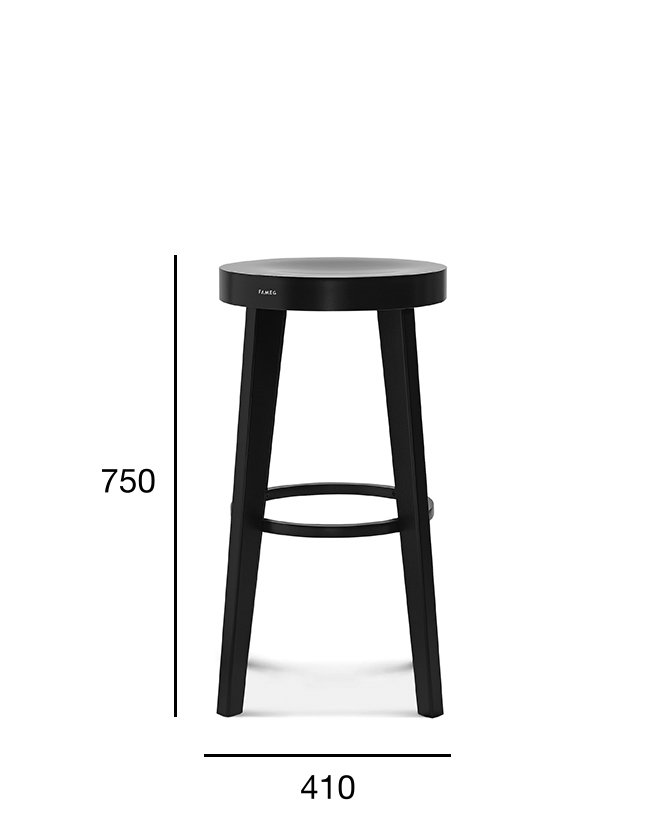 Scaun de bar Fameg Ufo BST-9972/75 fără spătar, 75 cm