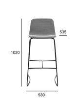 Scaun de bar Fameg Hips BSTM-1802/1 tapițat