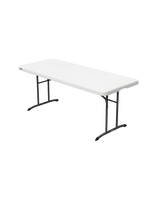 Masă catering pliantă 183×76 cm cu blat negru