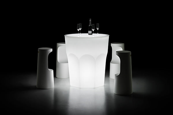 Masă de bar luminoasă Cubalibre – blat HPL sau PMMA
