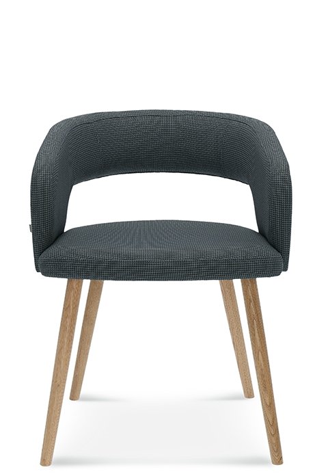 Scaun cu brațe Fameg Cube B-1523 tapițat integral