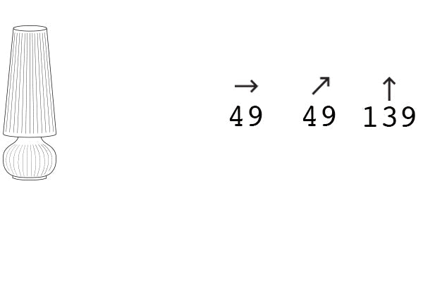 Lampă de exterior Fade M – 140 cm, polietilenă
