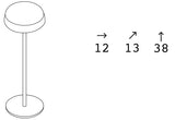 Lampă de masă Fade Metal – LED cu acumulator