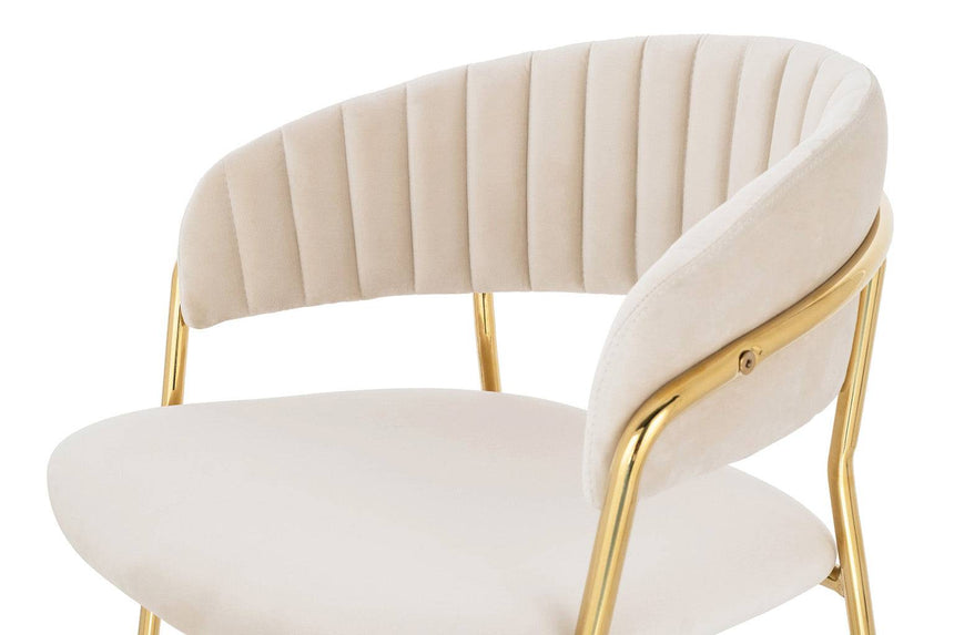 Scaun de dining KH Margo, culoare bej