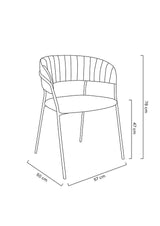 Scaun de dining KH Margo, culoare bej
