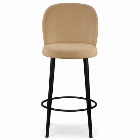 Scaun de bar Kira – înălțime 65/80 cm, suport rotund