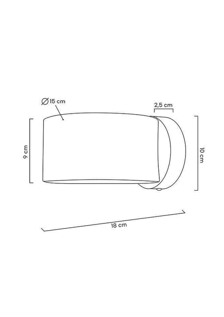 lampă de perete Arro negruMobCenter
