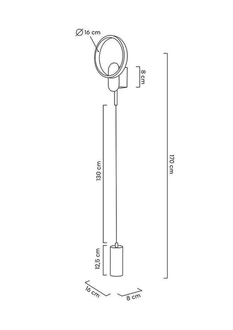 lampă de perete Como aurMobCenter