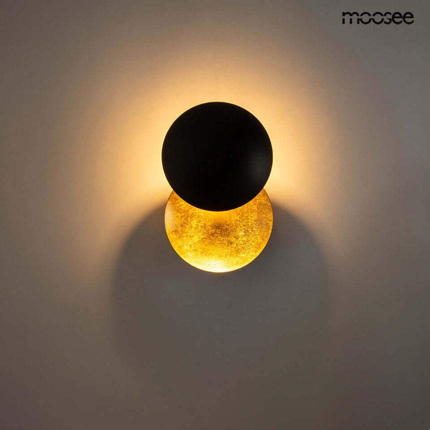 lampă de perete Eclise aur / negruMobCenter