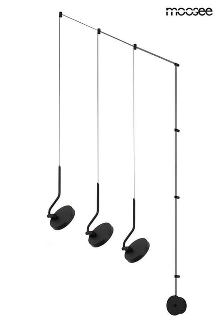 lampă de perete Flat 3 negruMobCenter