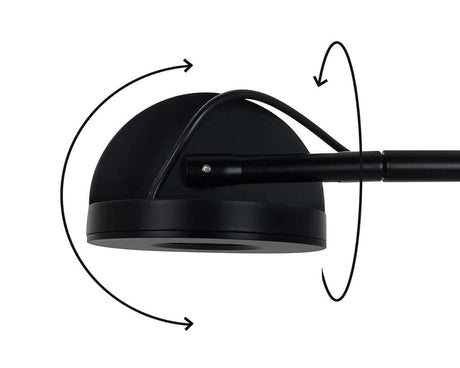 lampă de perete Gear negruMobCenter