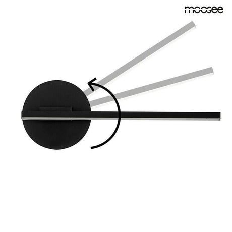 lampă de perete Horizon negruMobCenter