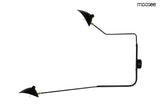 lampă de perete Raven 2 - aluminiu, oțel carbonMobCenter