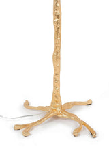 lampă de podea Tiffany 175 alamă albă/pene naturaleMobCenter
