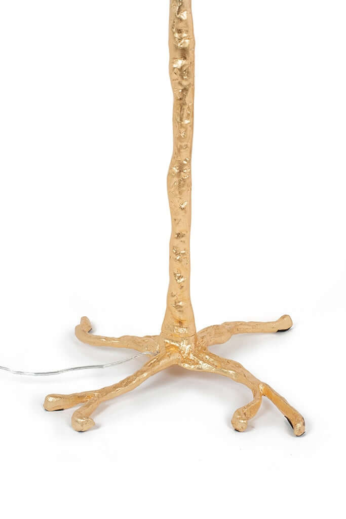 lampă de podea Tiffany 175 alamă albă/pene naturaleMobCenter