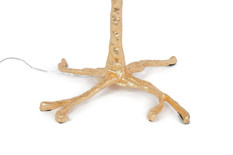 lampă de podea Tiffany 175 alamă albă/pene naturaleMobCenter