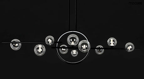 lampă suspendată Alure Line Twin 120 negruMobCenter