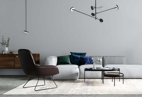 lampă suspendată Bobbie 3 negruMobCenter