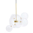 lampă suspendată Capri 6 gold - 60 Led, aluminiu, sticlăMobCenter