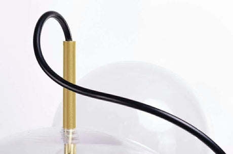 lampă suspendată Capri 6 gold - 60 Led, aluminiu, sticlăMobCenter