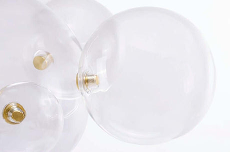 lampă suspendată Capri 6 gold - 60 Led, aluminiu, sticlăMobCenter