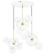 lampă suspendată Capri Disc 3 gold - 180 Led, aluminiu, sticlăMobCenter
