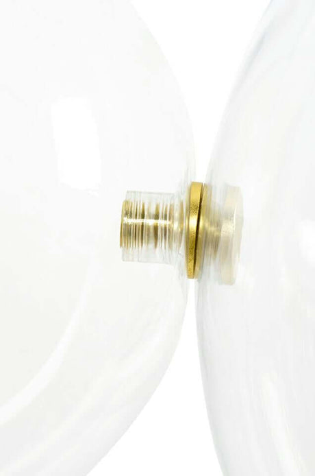 lampă suspendată Capri Disc 3 gold - 180 Led, aluminiu, sticlăMobCenter