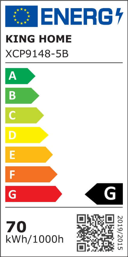 lampă suspendată Capri Line 5 gold - 300 Led, aluminiu, sticlăMobCenter