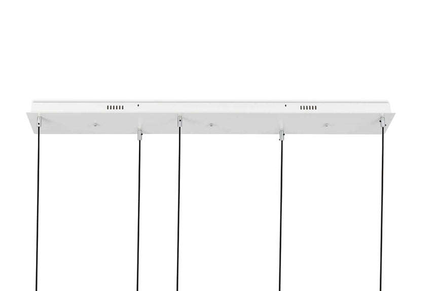 lampă suspendată Capri Line 5 gold - 300 Led, aluminiu, sticlăMobCenter