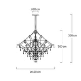 lampă suspendată Constellation 120 - Led, oțel periatMobCenter