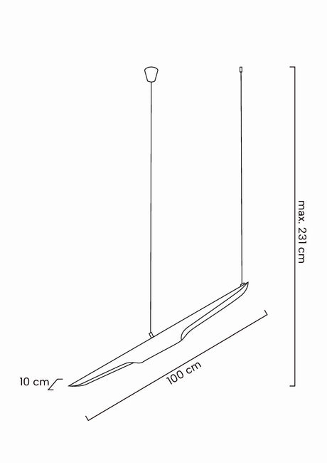 lampă suspendată Conteo negruMobCenter