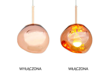 lampă suspendată Fusion 20 cupru - acrilicMobCenter