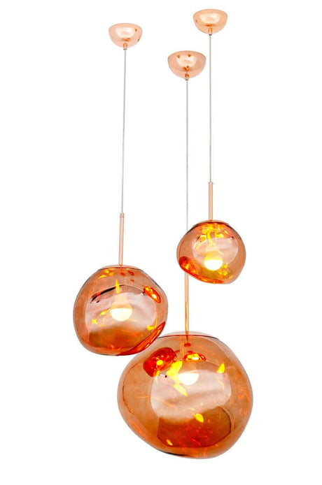 lampă suspendată Fusion 30 cupru - acrilicMobCenter