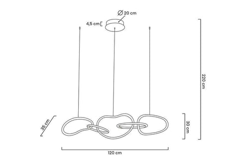 lampă suspendată Jazz 5 aurMobCenter