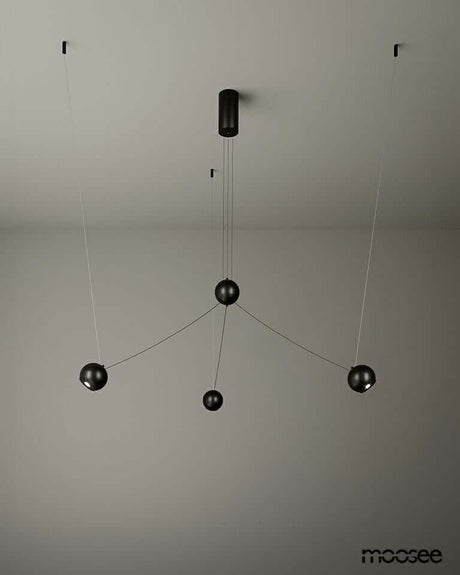 lampă suspendată Octo 3 negruMobCenter