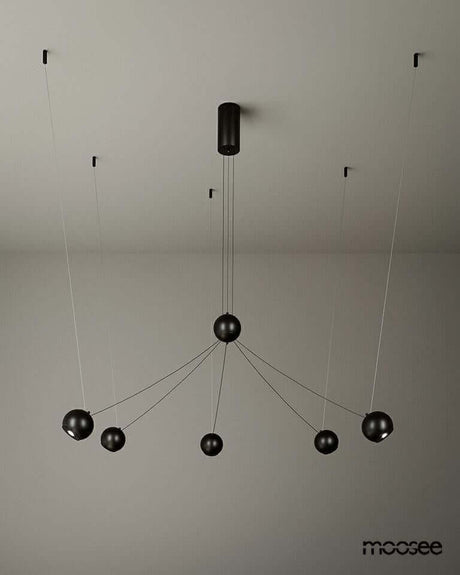 lampă suspendată Octo 5 negruMobCenter