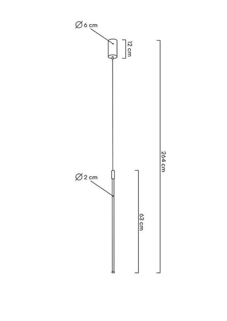 lampă suspendată Ombre 60 albMobCenter