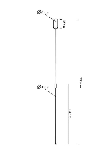 lampă suspendată Ombre 80 albMobCenter