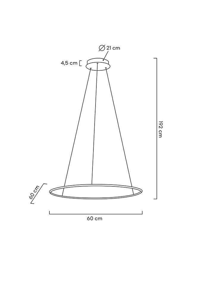 lampă suspendată Ring Slim 60 aurMobCenter