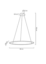 lampă suspendată Ring Slim 80 aurMobCenter