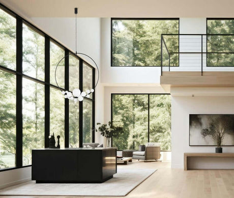 lampă suspendată Rocio negruMobCenter