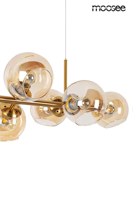 lampă suspendată Romeo Gold aur / chihlimbarMobCenter