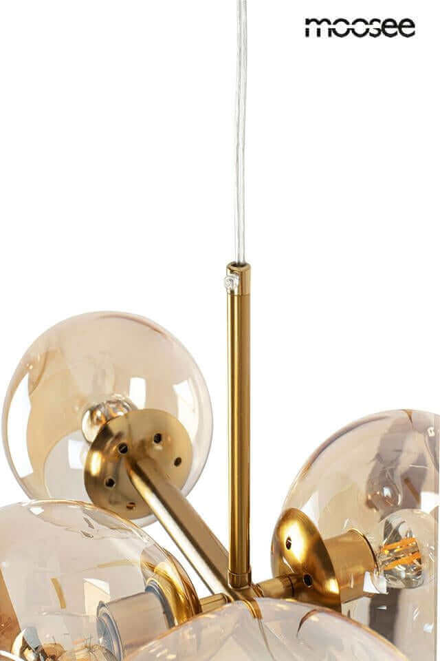 lampă suspendată Romeo Gold aur / chihlimbarMobCenter