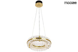 lampă suspendată Saturnus 47 Duo aur - Led, cristal, oțel periatMobCenter