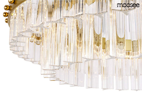 lampă suspendată Saturnus 47 Duo aur - Led, cristal, oțel periatMobCenter