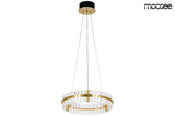 lampă suspendată Saturnus 47 aur - Led, cristal, oțel periatMobCenter