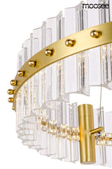 lampă suspendată Saturnus 47 aur - Led, cristal, oțel periatMobCenter