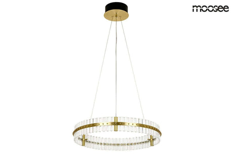 lampă suspendată Saturnus 70 aur - Led, cristal, oțel periatMobCenter