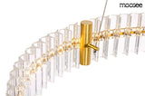lampă suspendată Saturnus 70 aur - Led, cristal, oțel periatMobCenter