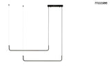 lampă suspendată Shape Duo 120 negruMobCenter